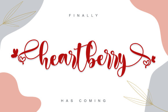 Heartberry Font Poster 1