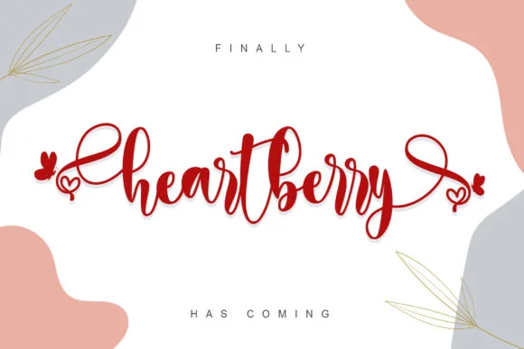 Heartberry Font Poster 1