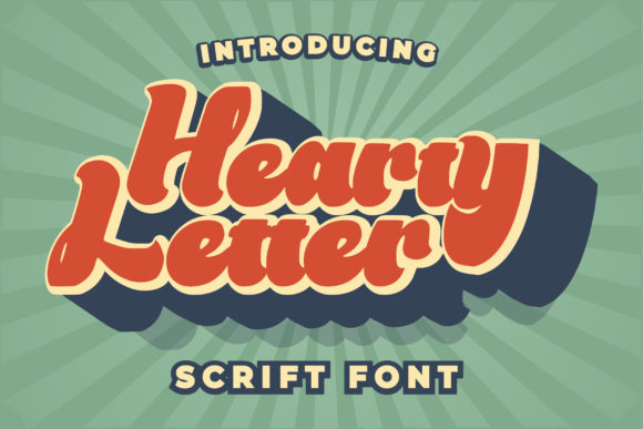 Hearty Letter Font Poster 1