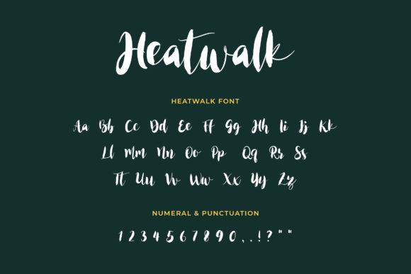Heatwalk Font Poster 3