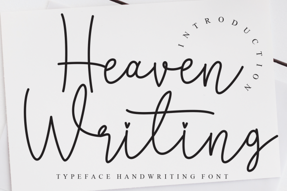 Heaven Writing Font Poster 1