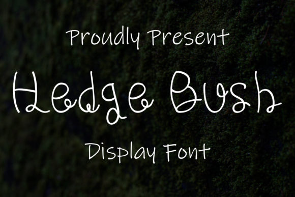 Hedge Bush Font Poster 1