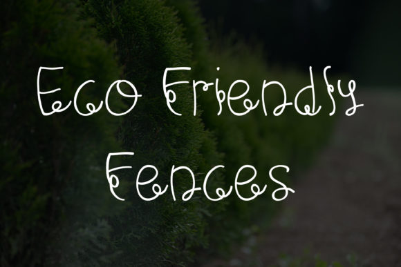 Hedge Bush Font Poster 3