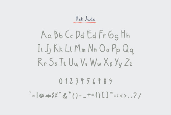Heh Jude Font Poster 6