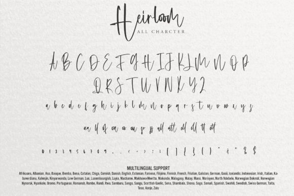 Heirloom Font Poster 7