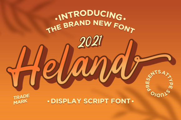 Heland Font Heland Font Poster 1