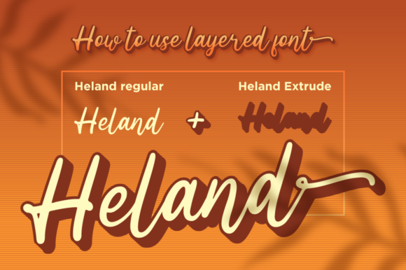 Heland Font Poster 5