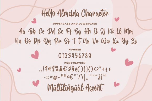 Hello Almeida Font Poster 6
