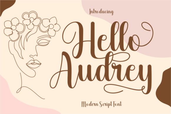 Hello Audrey Font Poster 1