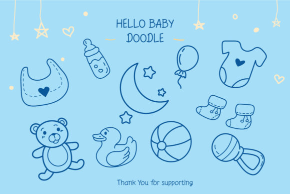 Hello Baby Font Poster 4