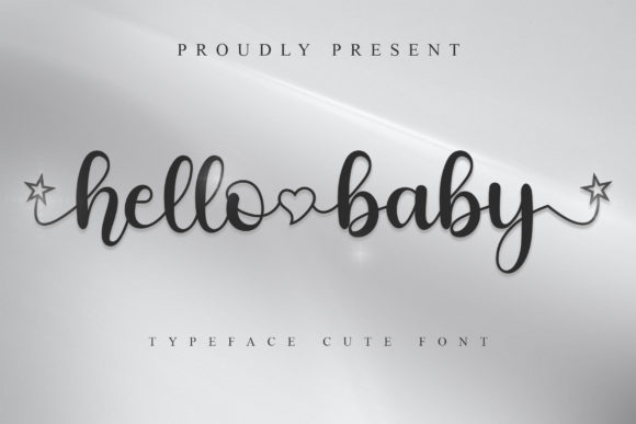 Hello Baby Font Poster 1