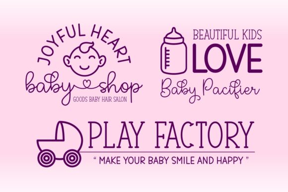 Hello Baby Stephanie Font Poster 2