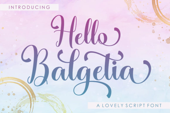 Hello Balgetia Font Poster 1