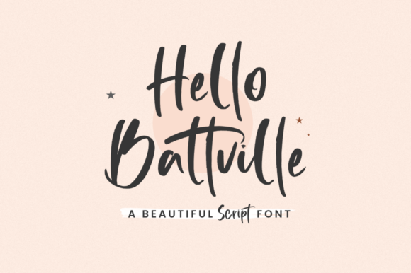 Hello Battville Font Poster 1