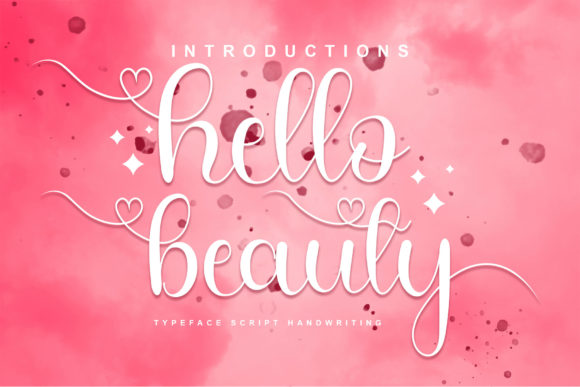 Hello Beauty Font Poster 1