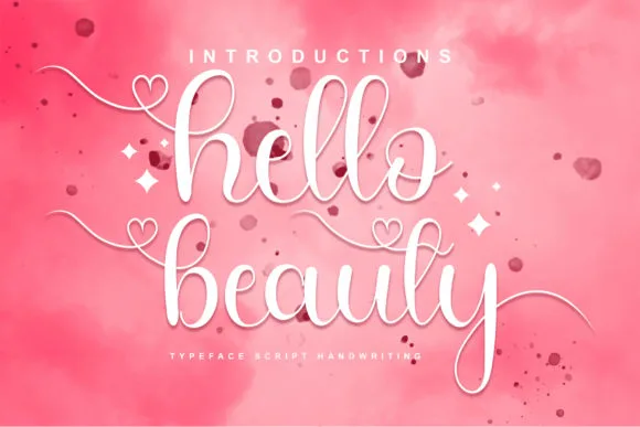Hello Beauty Font Poster 1