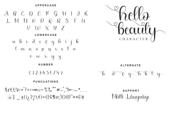 Hello Beauty Font Poster 7