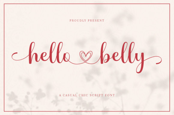 Hello Belly Font Poster 1