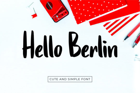 Hello Berlin Font Poster 1