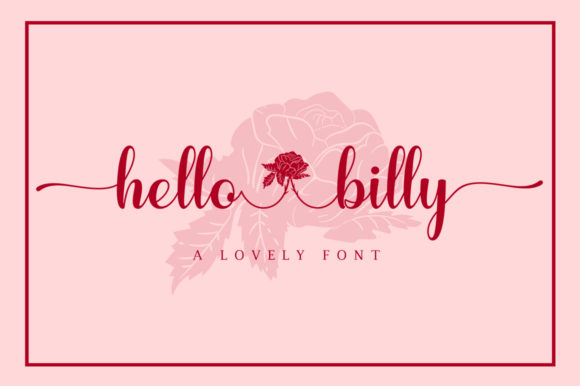 Hello Billy Font Poster 1