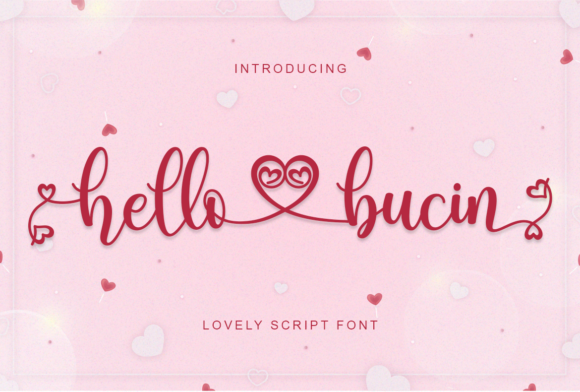 Hello Bucin Font Poster 1