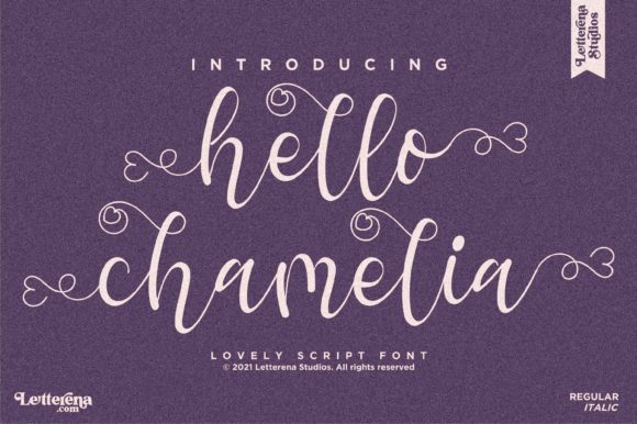 Hello Chamelia Font