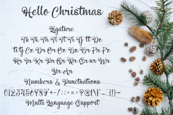 Hello Christmas Font Poster 12