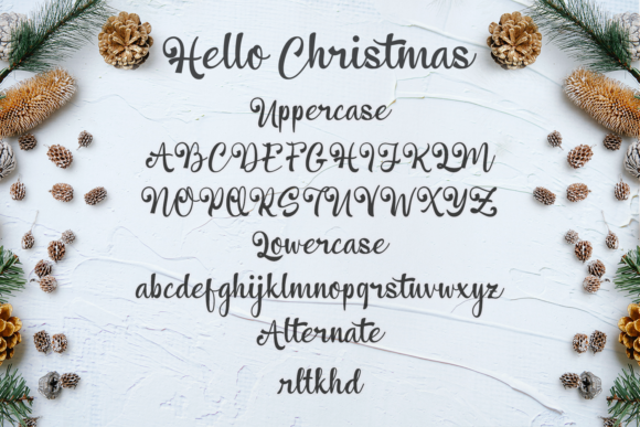 Hello Christmas Font Poster 13