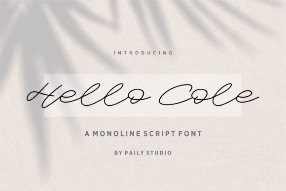 Hello Cole Font Poster 1