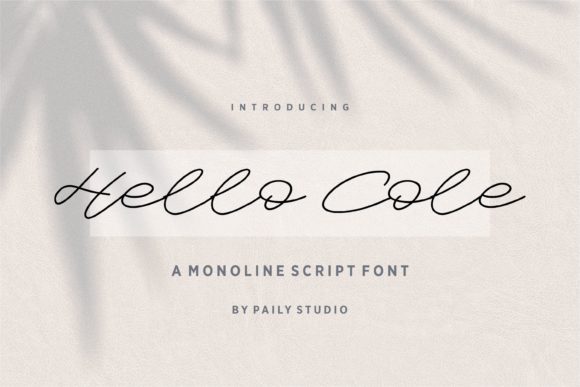 Hello Cole Font