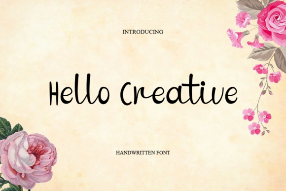 Hello Creative Font Poster 1