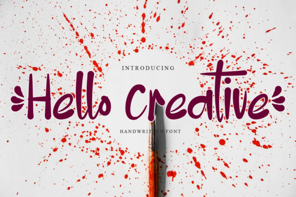 Hello Creative Font Poster 1