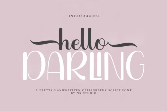 Hello Darling Font Poster 1