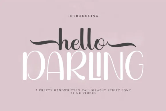 Hello Darling Font Hello Darling Font Poster 1