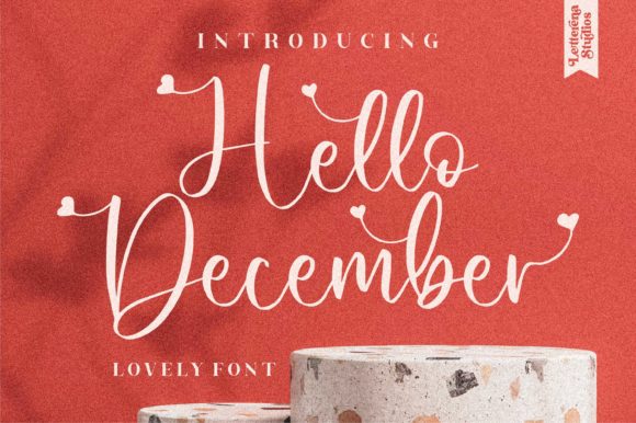 Hello December Font Poster 1