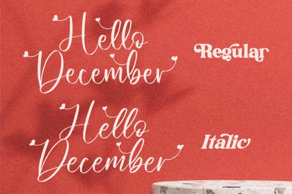 Hello December Font Poster 15