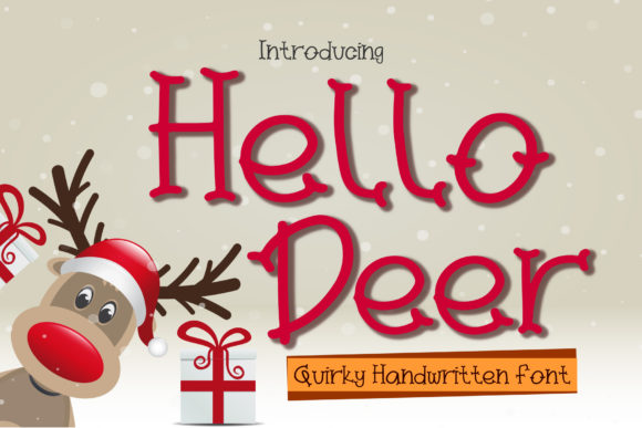 Hello Deer Font Poster 1