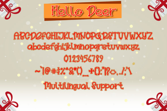 Hello Deer Font Poster 5