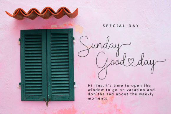Hello Della Font Poster 11