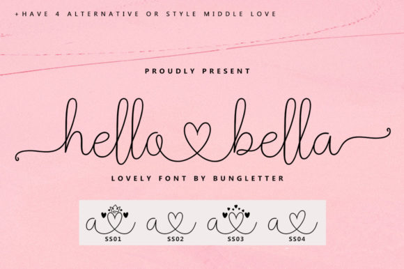 Hello Della Font Poster 13