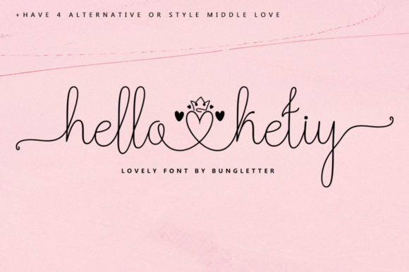 Hello Della Font Poster 4