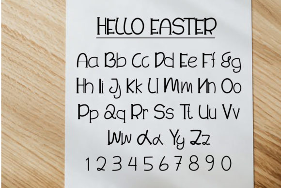 Hello Easter Font Poster 2