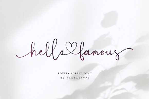 Hello Famous Font Poster 1