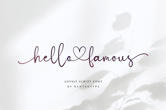 Hello Famous Font