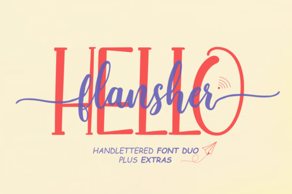 Hello Flansher Font Poster 1