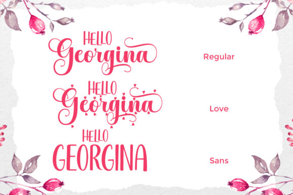 Hello Georgina Font Poster 7