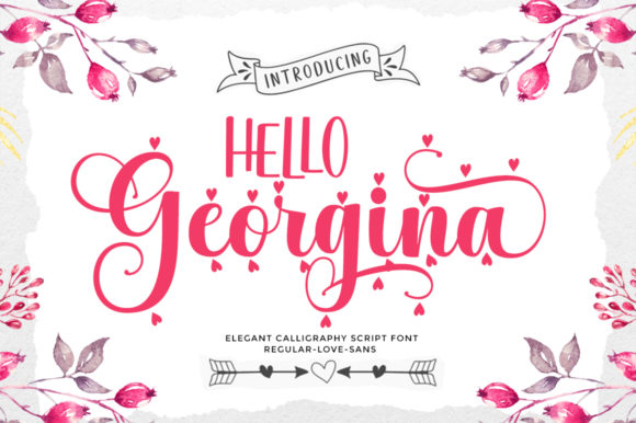 Hello Georgina Font Poster 8