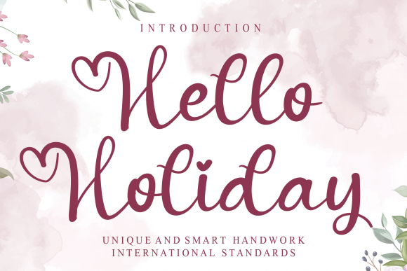 Hello Holiday Font Hello Holiday Font Poster 1