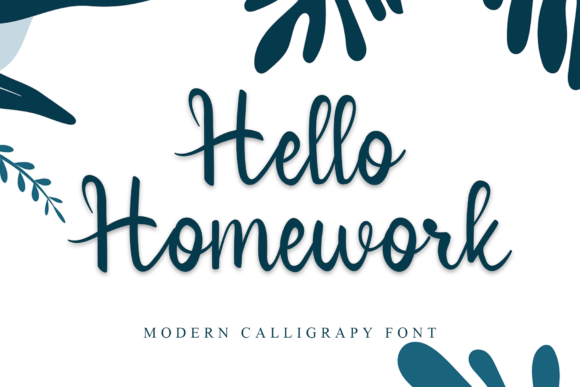 Hello Homework Font