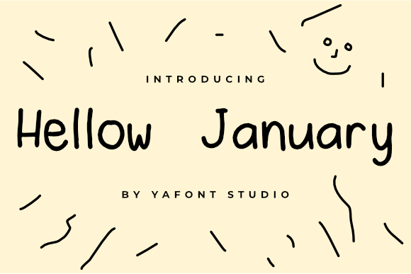 Hello January Font